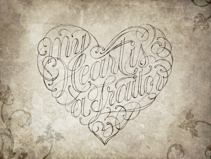 680x511 Hand Lettering By Robert Chin - Kat Von D Sketches