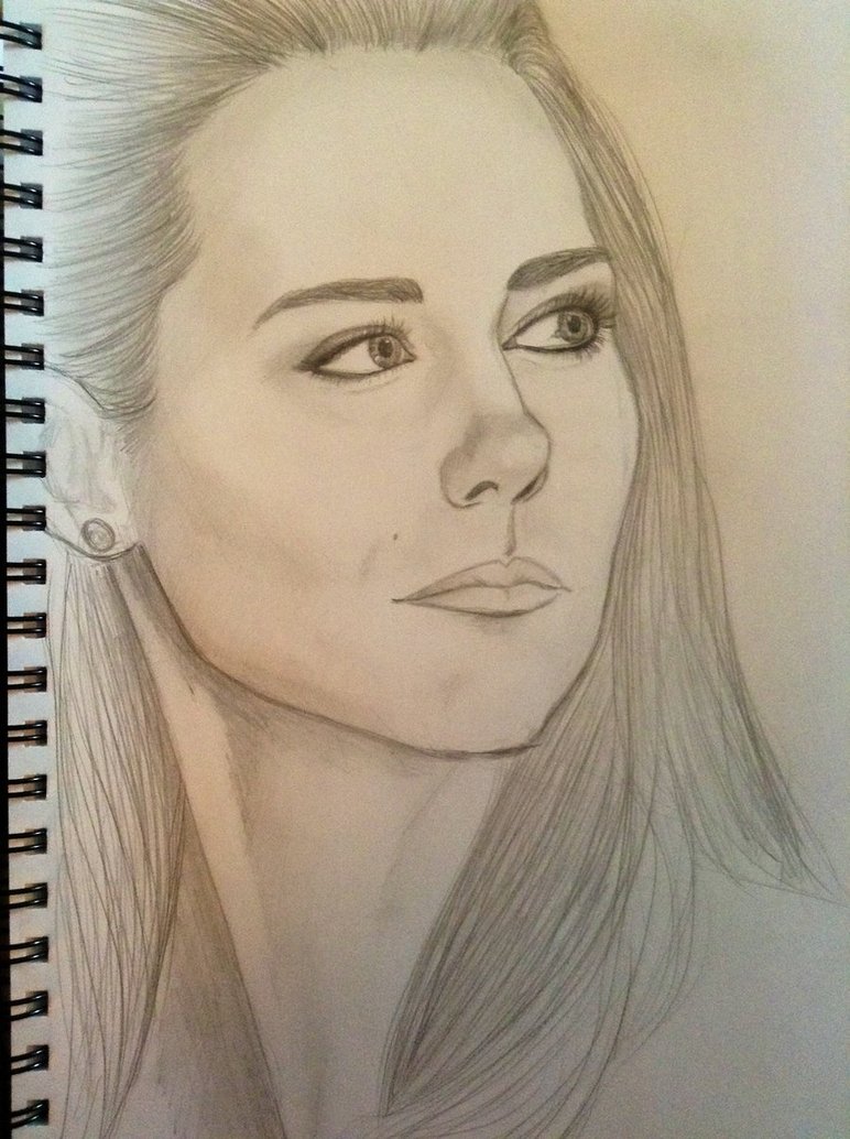 772x1034 Sketch Of Kate Middleton By Myrlejonet - Kate Middleton Sketch