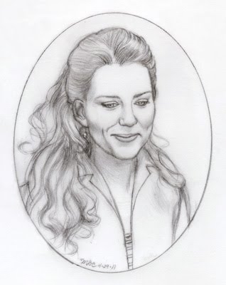 318x400 The Ruby Slippers Hrh Kate On Her Special Day - Kate Middleton Sketch