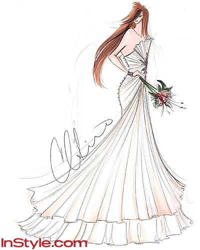400x500 Christian Siriano - Kate Middleton Sketch