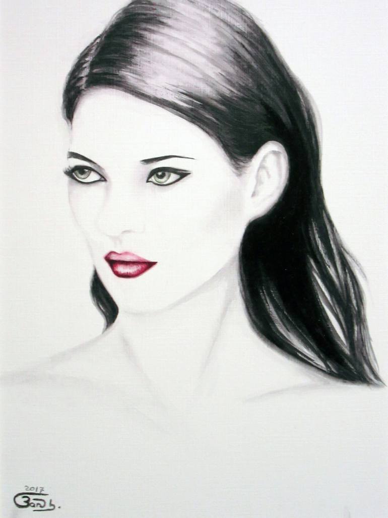 Kate Moss Sketch at PaintingValley.com | Explore collection of Kate ...