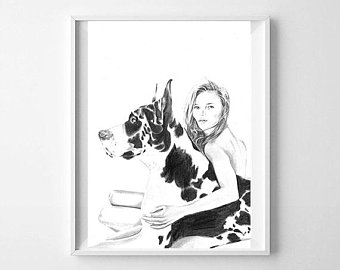 340x270 Kate Moss Sketch Etsy - Kate Moss Sketch
