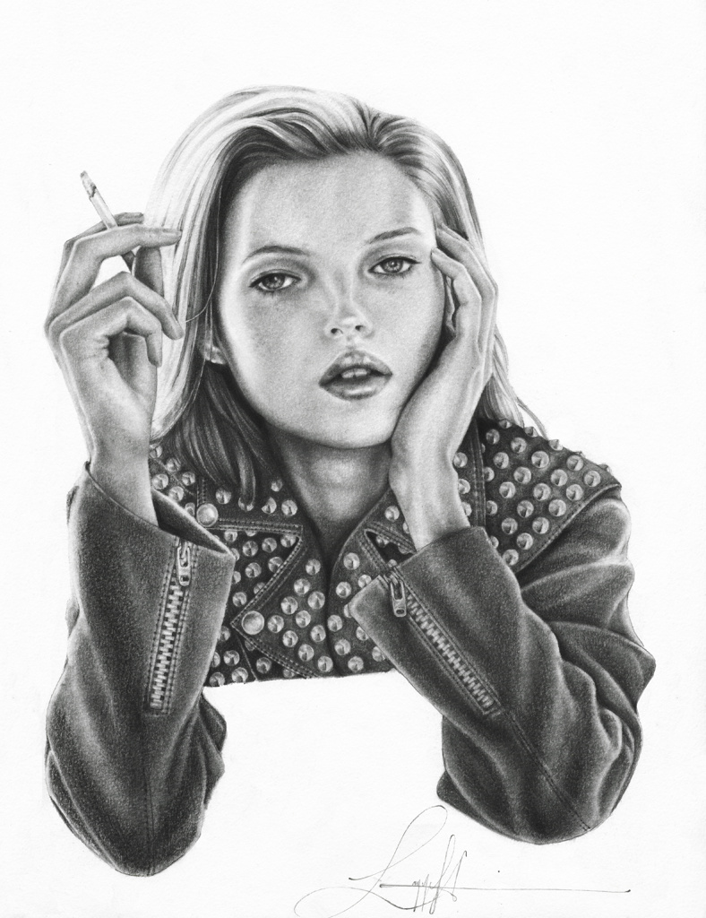 788x1024 Langley Fox - Kate Moss Sketch