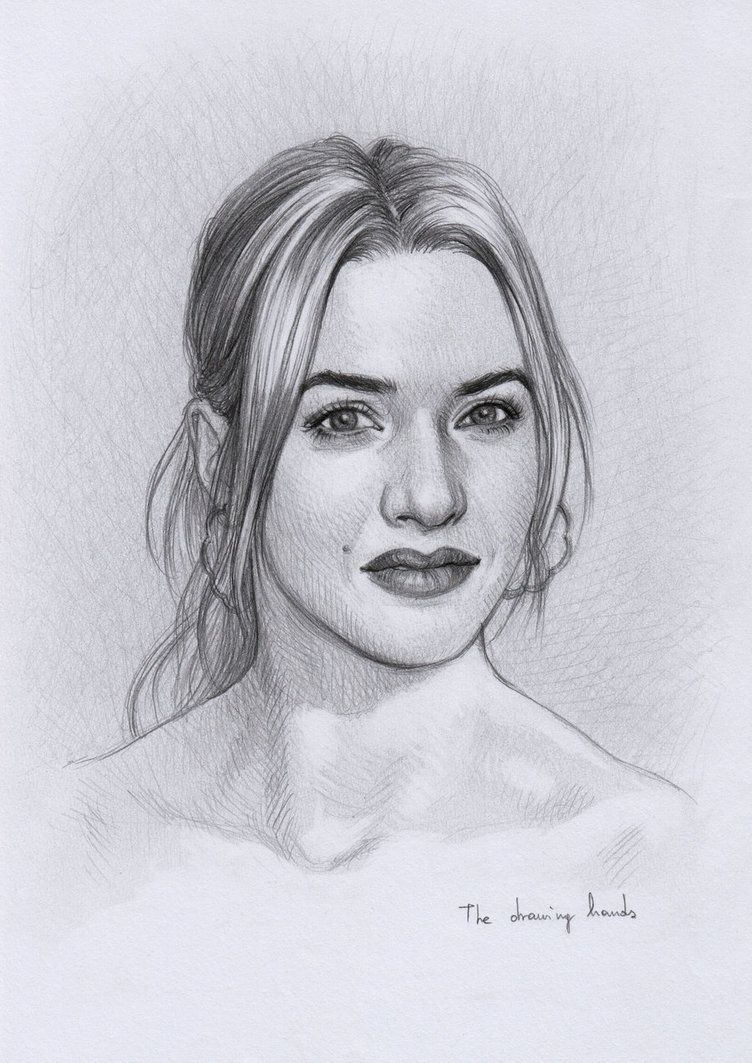 752x1063 Kate Winslet Drawing By Thedrawinghands Celebrities I Love - Kate Winslet Sketch