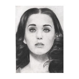 300x300 Katy Perry Drawing By Shubham Baakre - Katy Perry Sketch