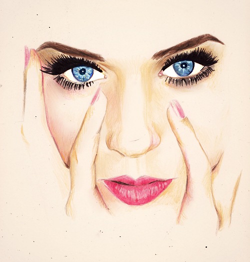 500x524 Katy Perry By ~discoverlife On We Heart It - Katy Perry Sketch