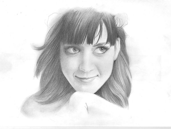 600x453 Portrait Of Katy Perry By Artist101 On Stars Portraits - Katy Perry Sketch