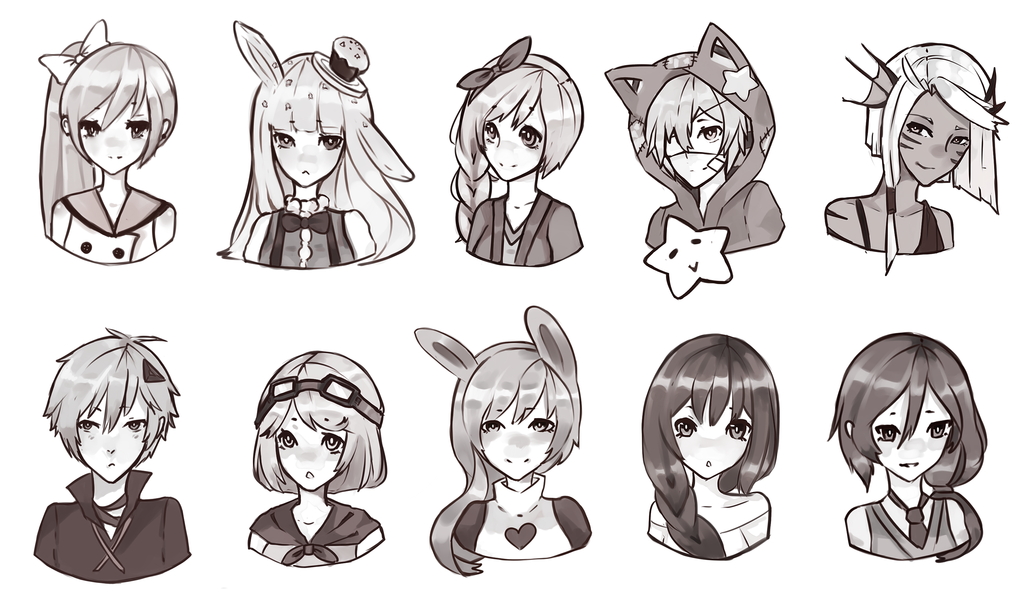 1024x609 Sketch Request Batch By Samichii - Kawaii Sketches