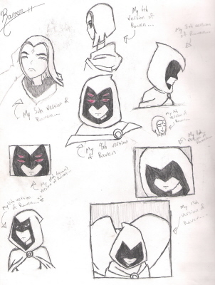 302x400 Sketches Of Raven By Kawaii Lala13 - Kawaii Sketches