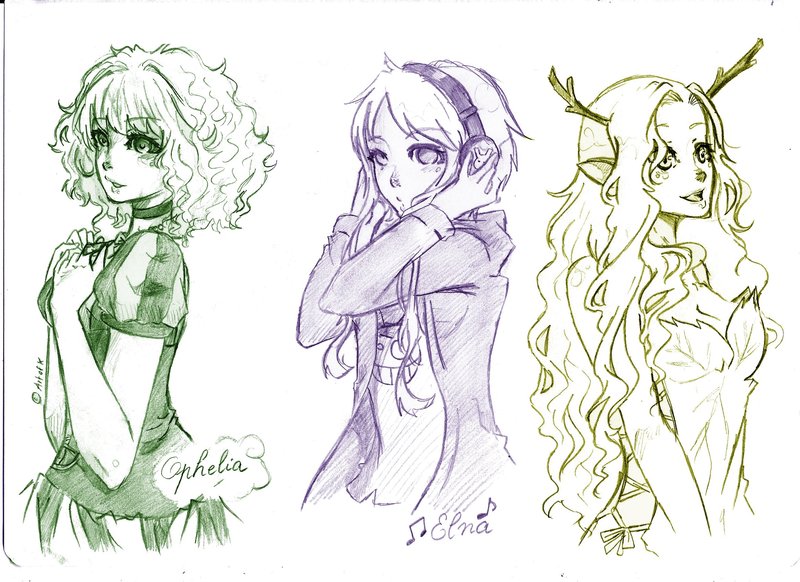 800x582 Free Sketch Oc By Art Of Kawaii - Kawaii Sketches