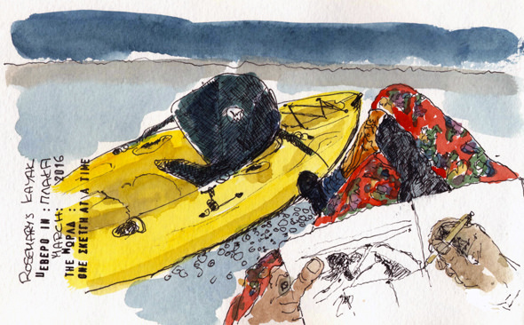 590x366 Sketch Leonidion Kayak Uebero - Kayak Sketch