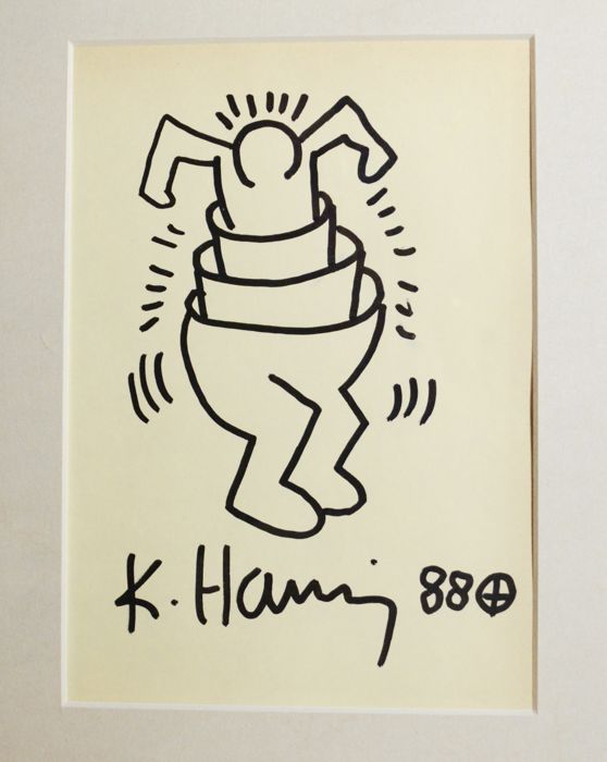 558x700 Keith Haring (Attributed) - Keith Haring Sketches