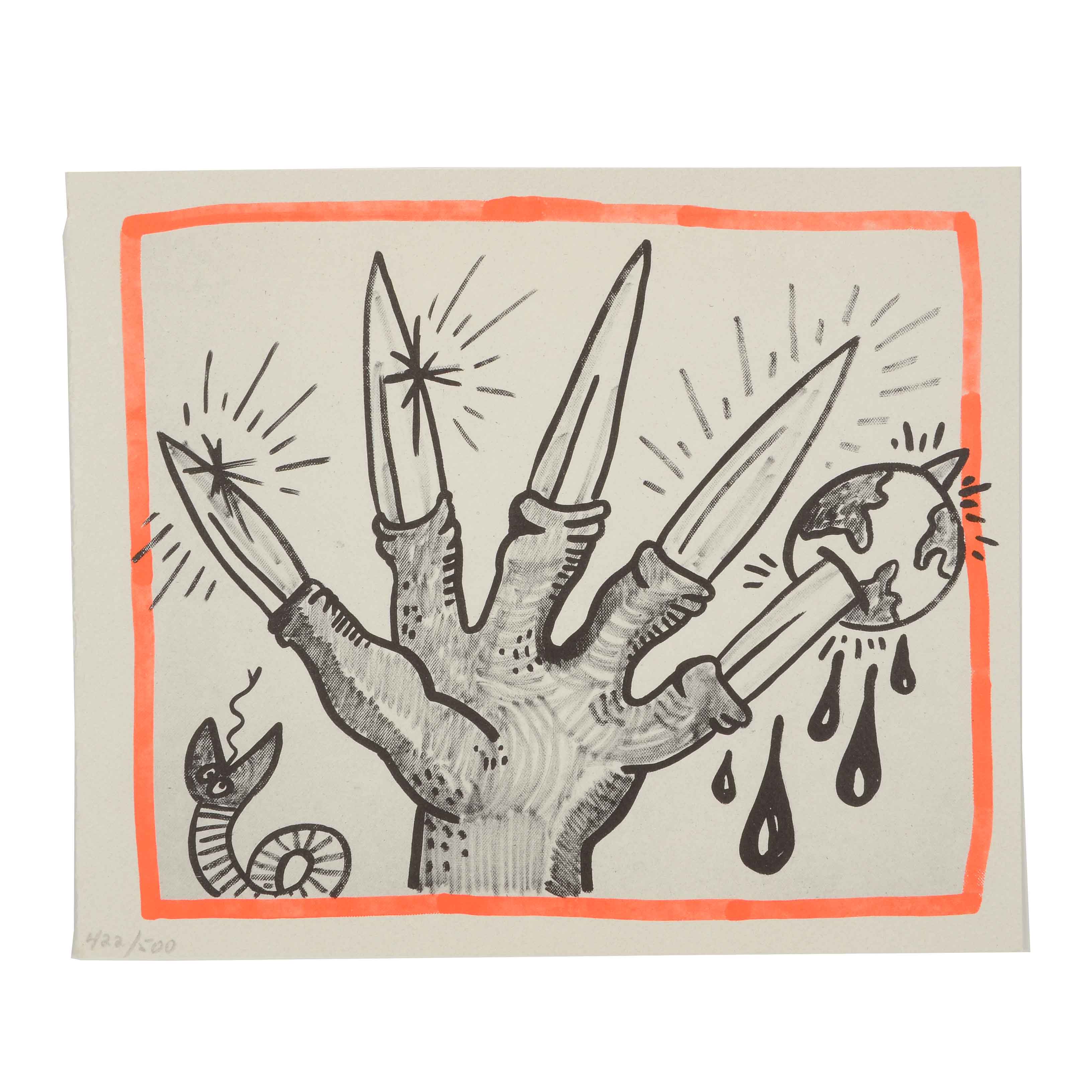 3264x3264 Keith Haring Limited Edition Print From Against All Odds 20 - Keith Haring Sketches