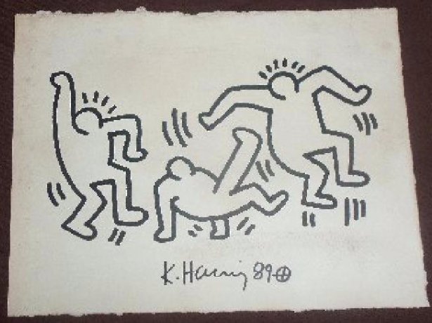 615x460 Keith Haring Artwork Opens Jasper52 Print Auction Jan. 21 - Keith Haring Sketches