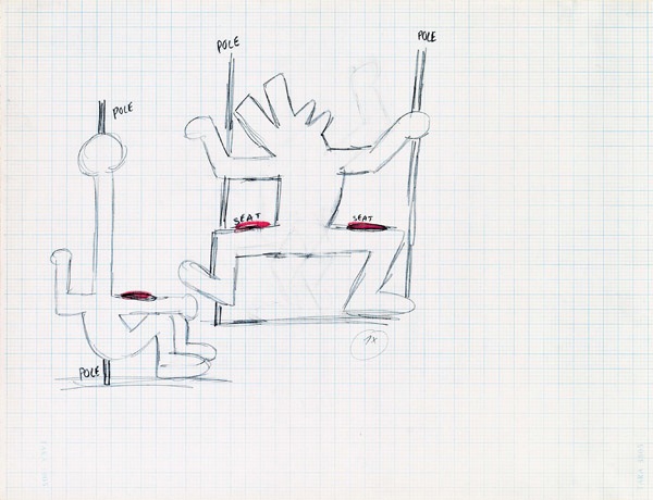 600x460 Luna Luna Sketch By Keith Haring On Artnet - Keith Haring Sketches