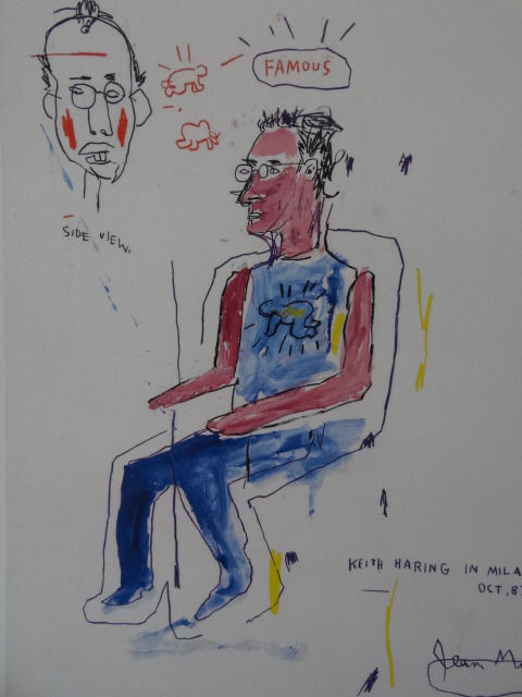 480x640 Jean Michel Basquiat (After) - Keith Haring Sketches