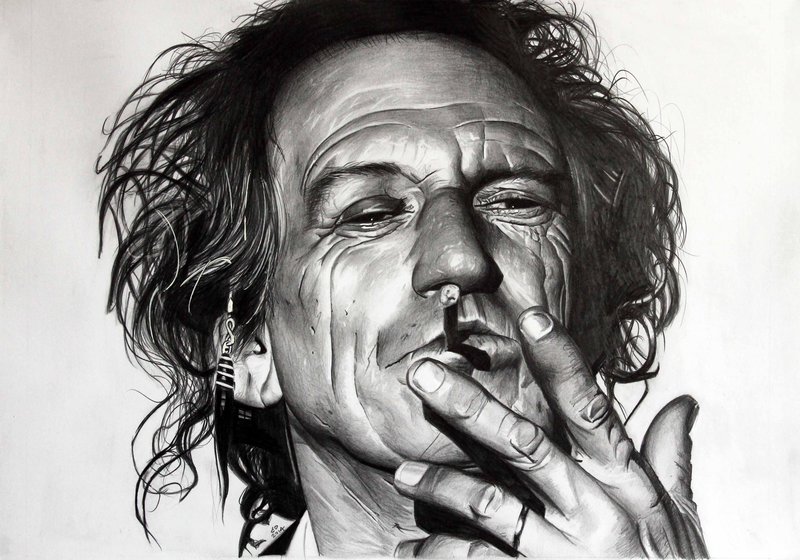 800x560 Keith Richards By Donchild - Keith Richards Sketch