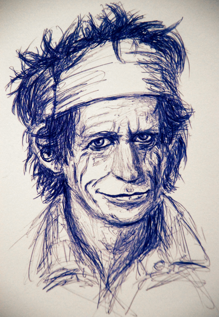 709x1024 Keith Richards - Keith Richards Sketch