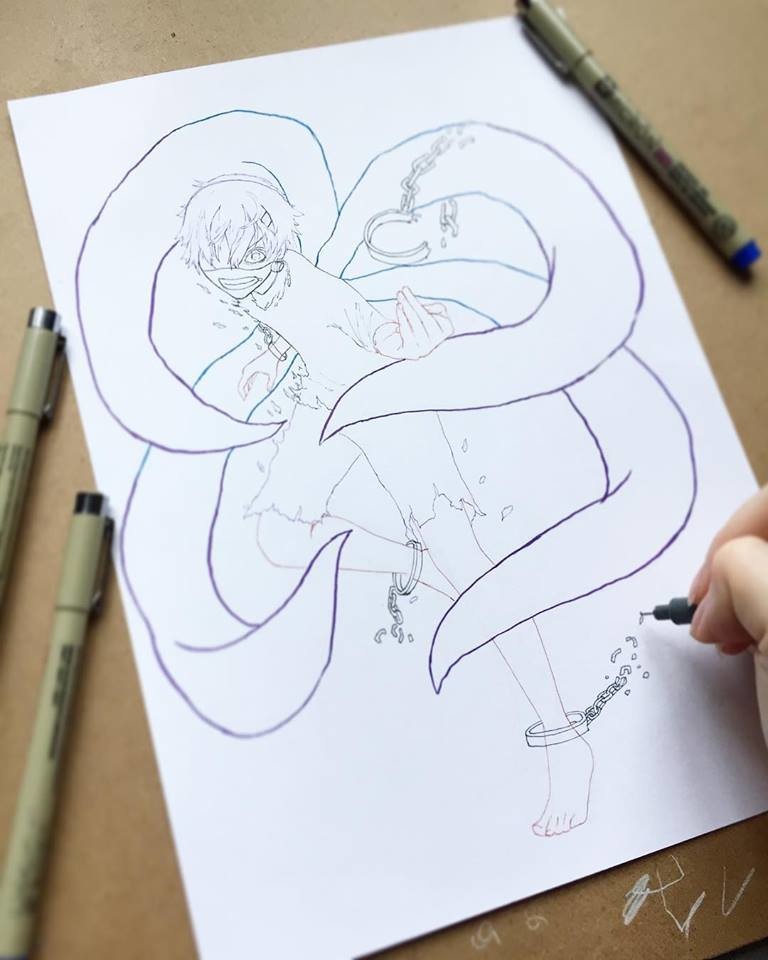 768x960 Artstation - Ken Kaneki Sketch