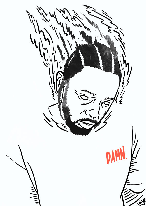 601x850 Kendrick Lamar - Kendrick Lamar Sketch
