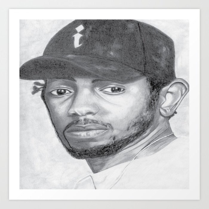 700x700 Kendrick Lamar Art Print By Jordenestes20 Society6 - Kendrick Lamar Sketch