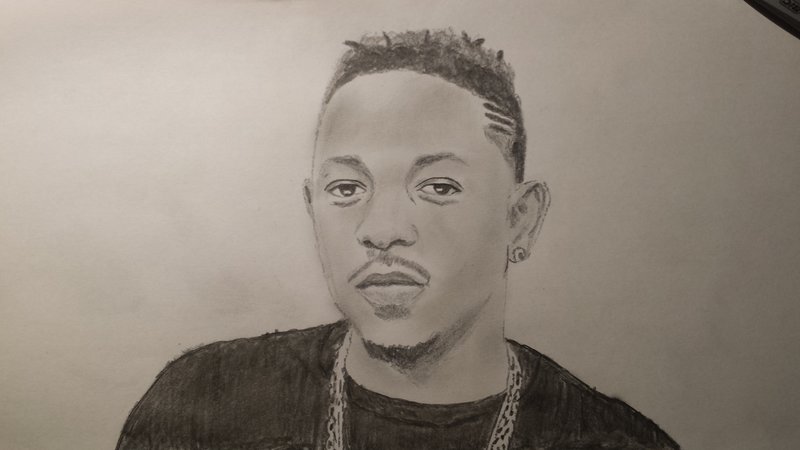 800x450 Kendrick Lamar Drawing By Thebluebirdstory - Kendrick Lamar Sketch