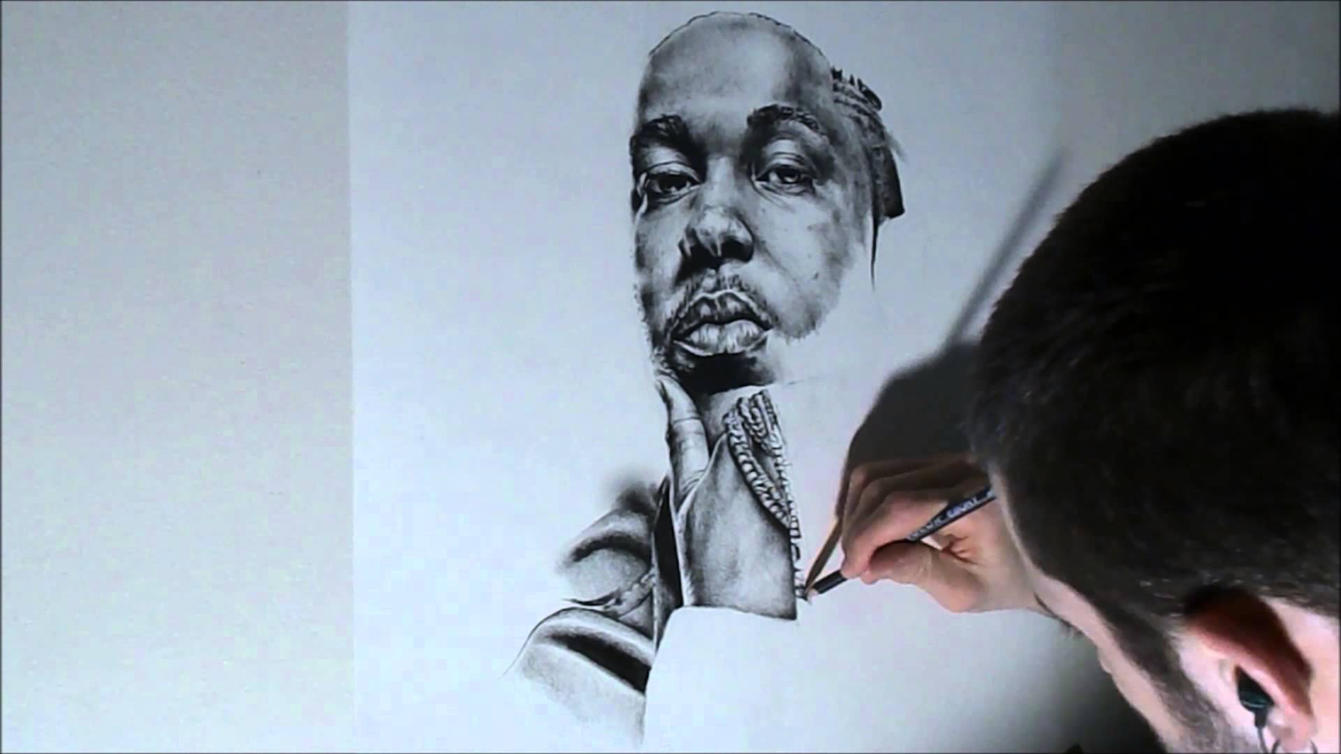 1920x1080 Kendrick Lamar Speed Drawing - Kendrick Lamar Sketch