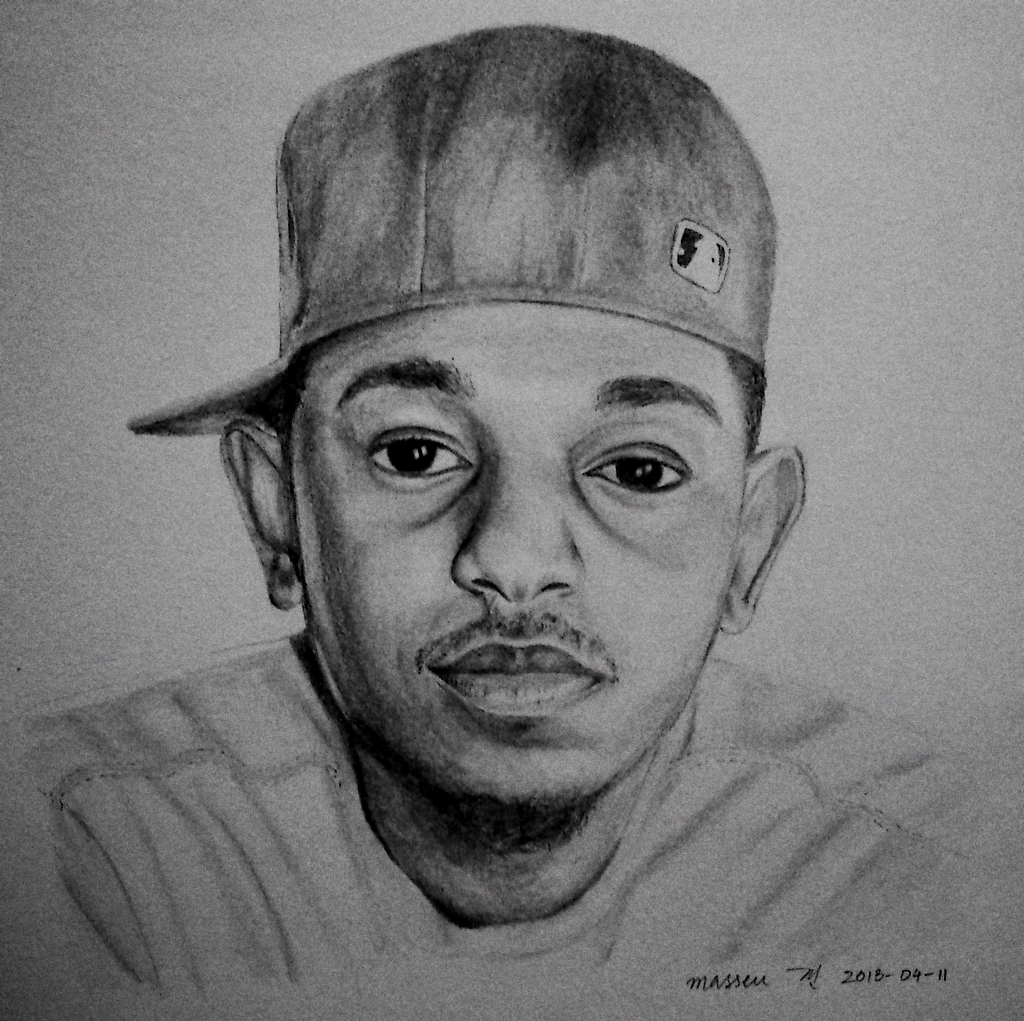 1024x1021 Masseu Learns To Sketch Kendrick Lamar Sketch - Kendrick Lamar Sketch