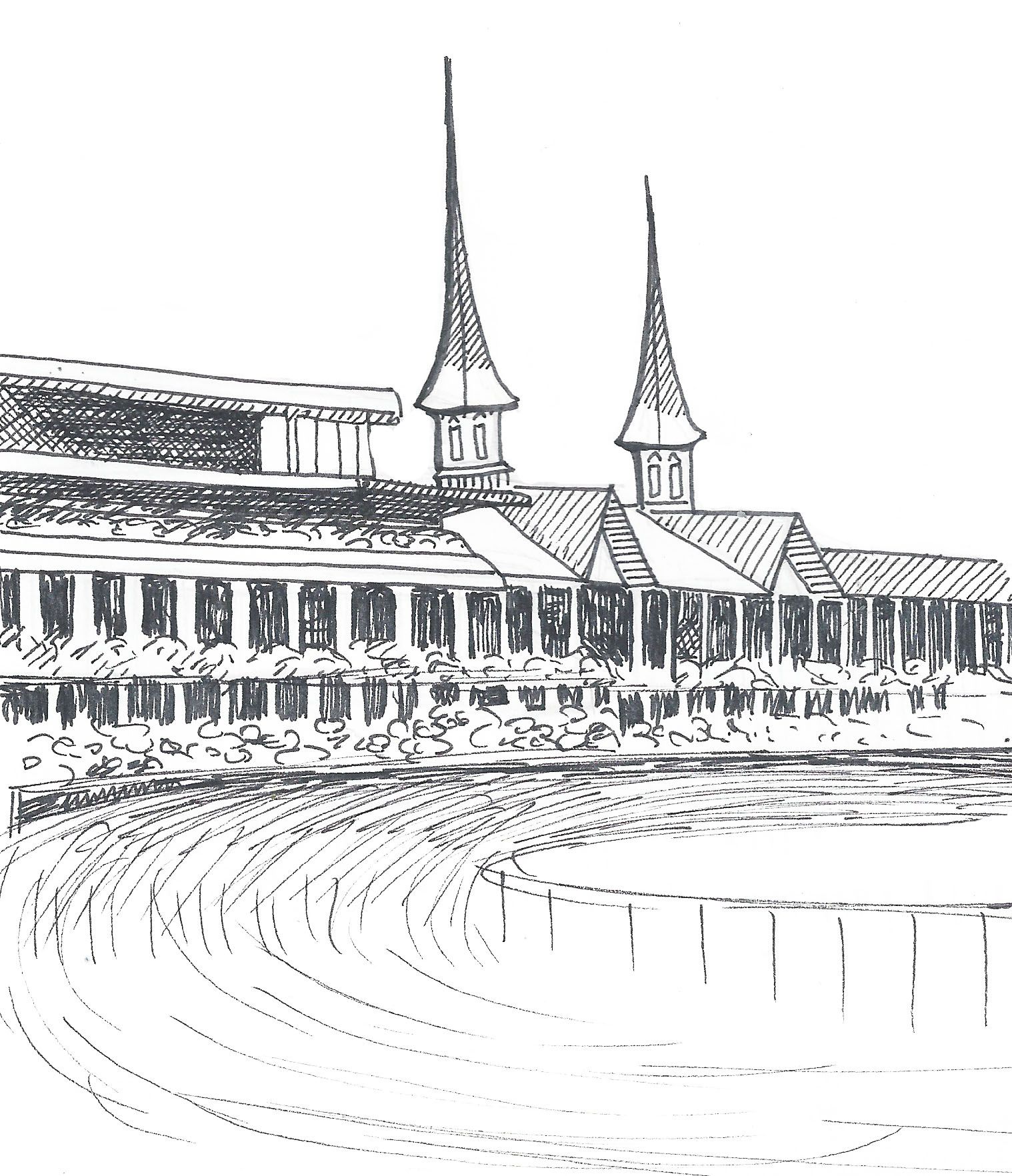 1518x1764 Image Result For Kentucky Derby Drawing Utees - Kentucky Derby Sketch