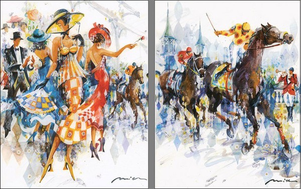 600x377 Misha Lenn - Kentucky Derby Sketch