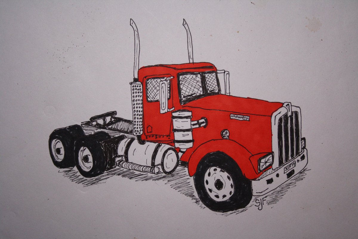 1200x800 Steve Fenner On Twitter A - Kenworth Sketch