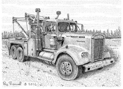 518x374 The 1962 Kenworth Built For The Open Road Of Alaska Sketches Of - Kenworth Sketch