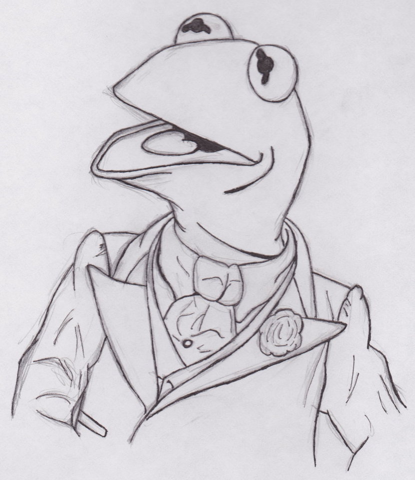 831x961 Kermit In A Tux By Magictoast15 - Kermit Sketch