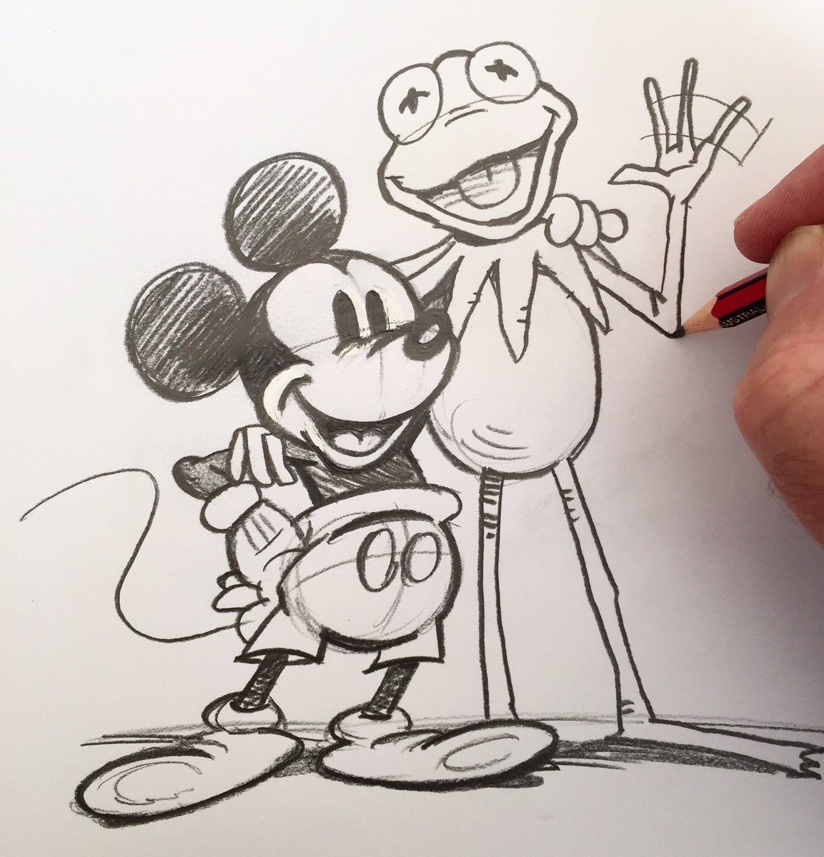 1153x1200 Yeo Cartoons On Twitter Pals. The Mouse And The Frog ) - Kermit The Frog Sketch
