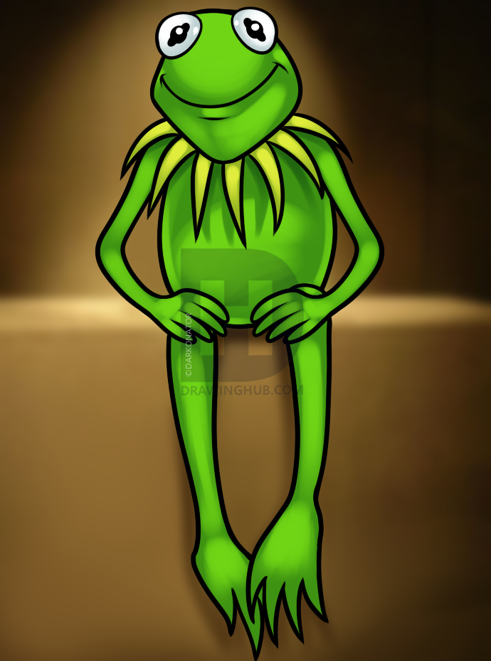 690x929 How To Draw Kermit The Frog, Step By Step, Drawing Guide, By - Kermit The Frog Sketch
