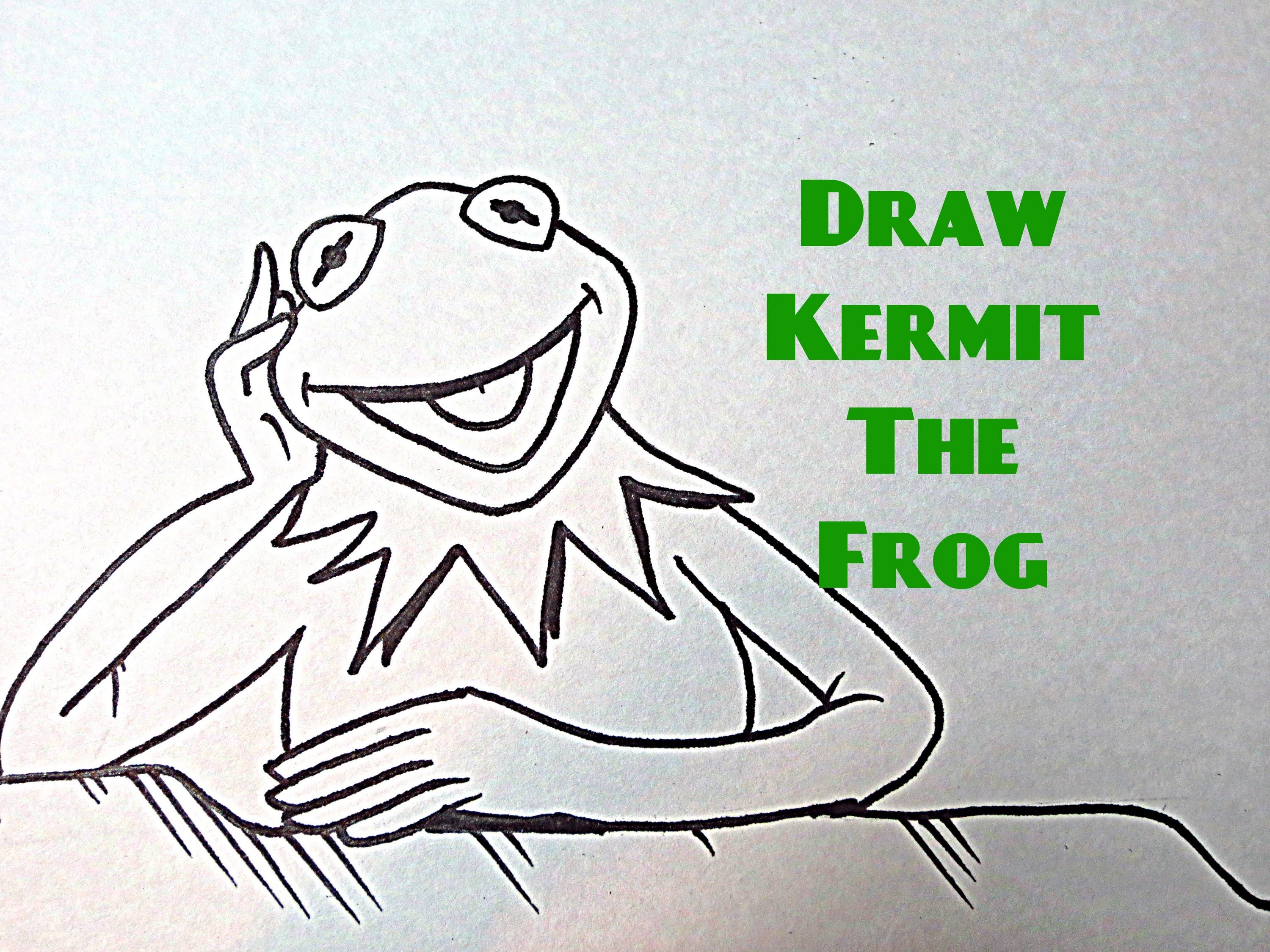 3000x2250 How To Draw Kermit The Frog - Kermit The Frog Sketch
