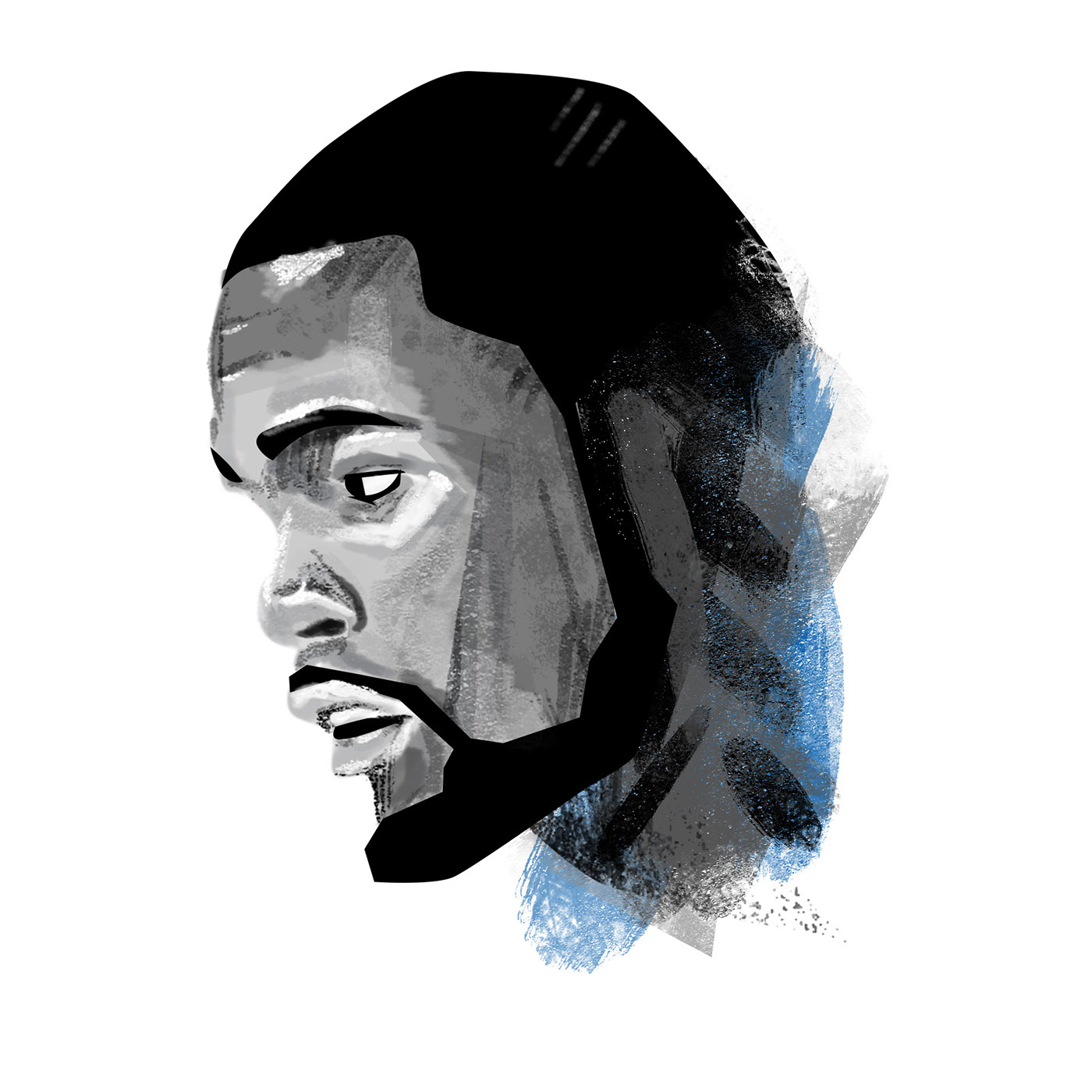 1400x1400 Kevin Durant Sketch On Behance - Kevin Durant Sketch