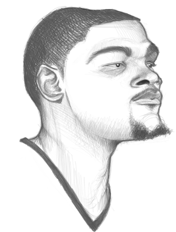350x461 Turky Day Durant Artspirational - Kevin Durant Sketch