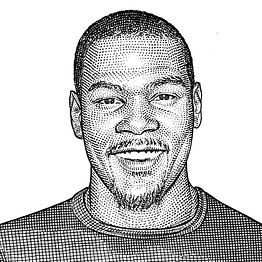 262x262 Wsj. Magazine March 2014 The Columnists - Kevin Durant Sketch