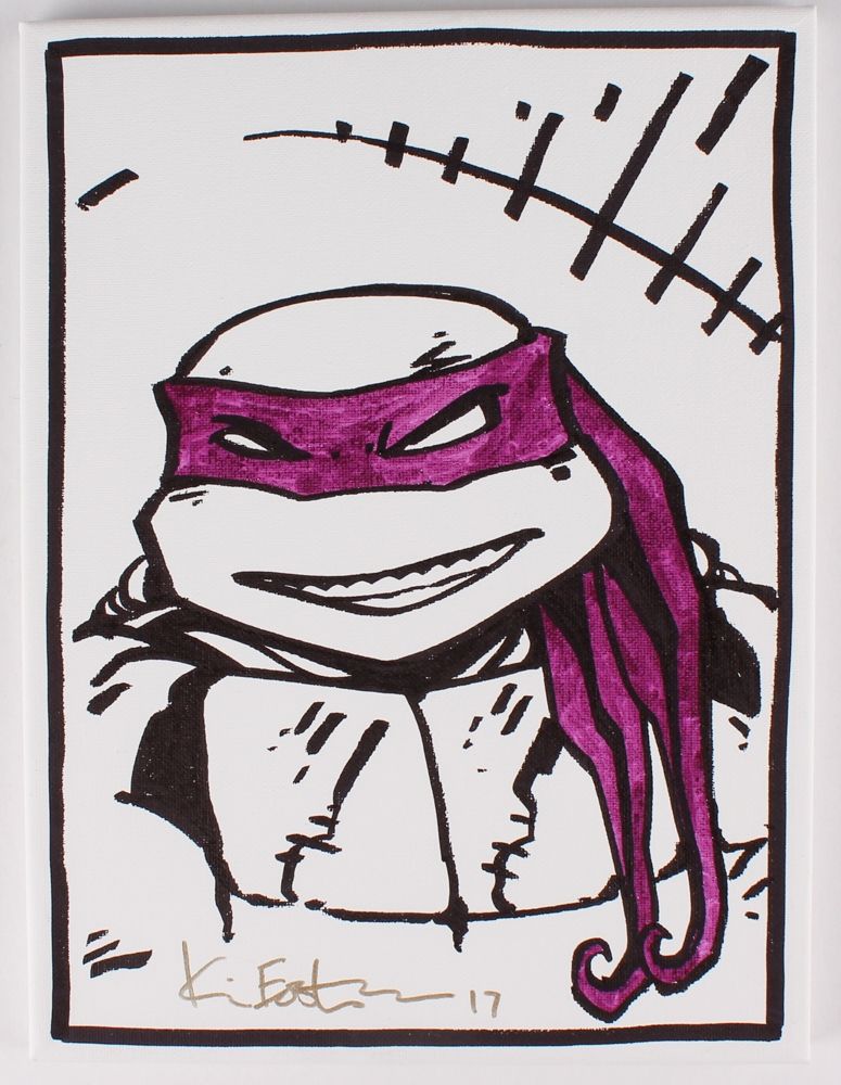 775x1000 Kevin Eastman Teenage Mutant Ninja Turtles Donatello Signed - Kevin Sketch