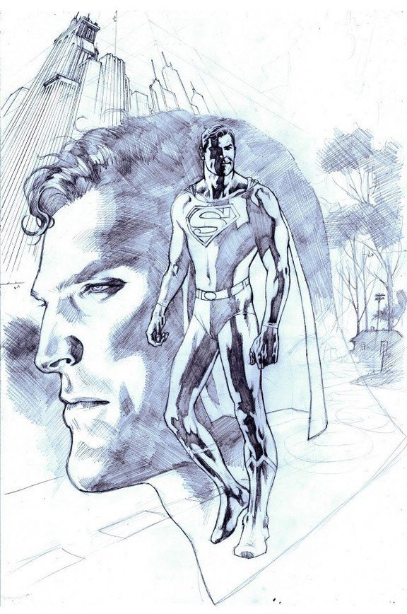576x868 Superman Sketch By Kevin Nowlan The Geek Likes! - Kevin Sketch