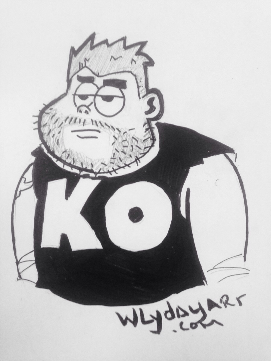 900x1200 Wrestler Sketch A Day - Kevin Sketch