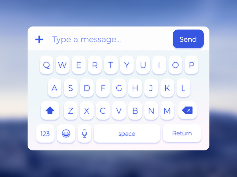 800x600 Free] Mobile Keyboard Ui (Sketch) By Worawaluns - Keyboard Sketch
