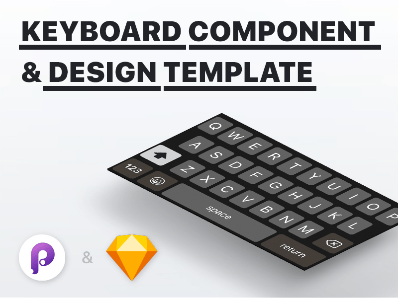 800x600 Functional Ios Keyboard Component For Sketch Amp Principle Freebie - Keyboard Sketch