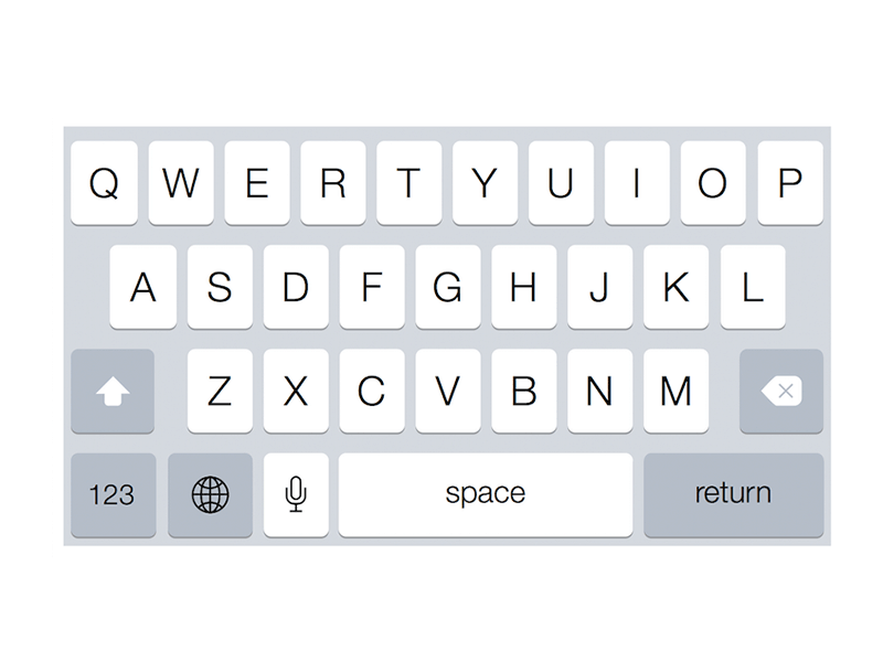 800x600 Keyboard Iphone 6 Plus Sketch Freebie - Keyboard Sketch