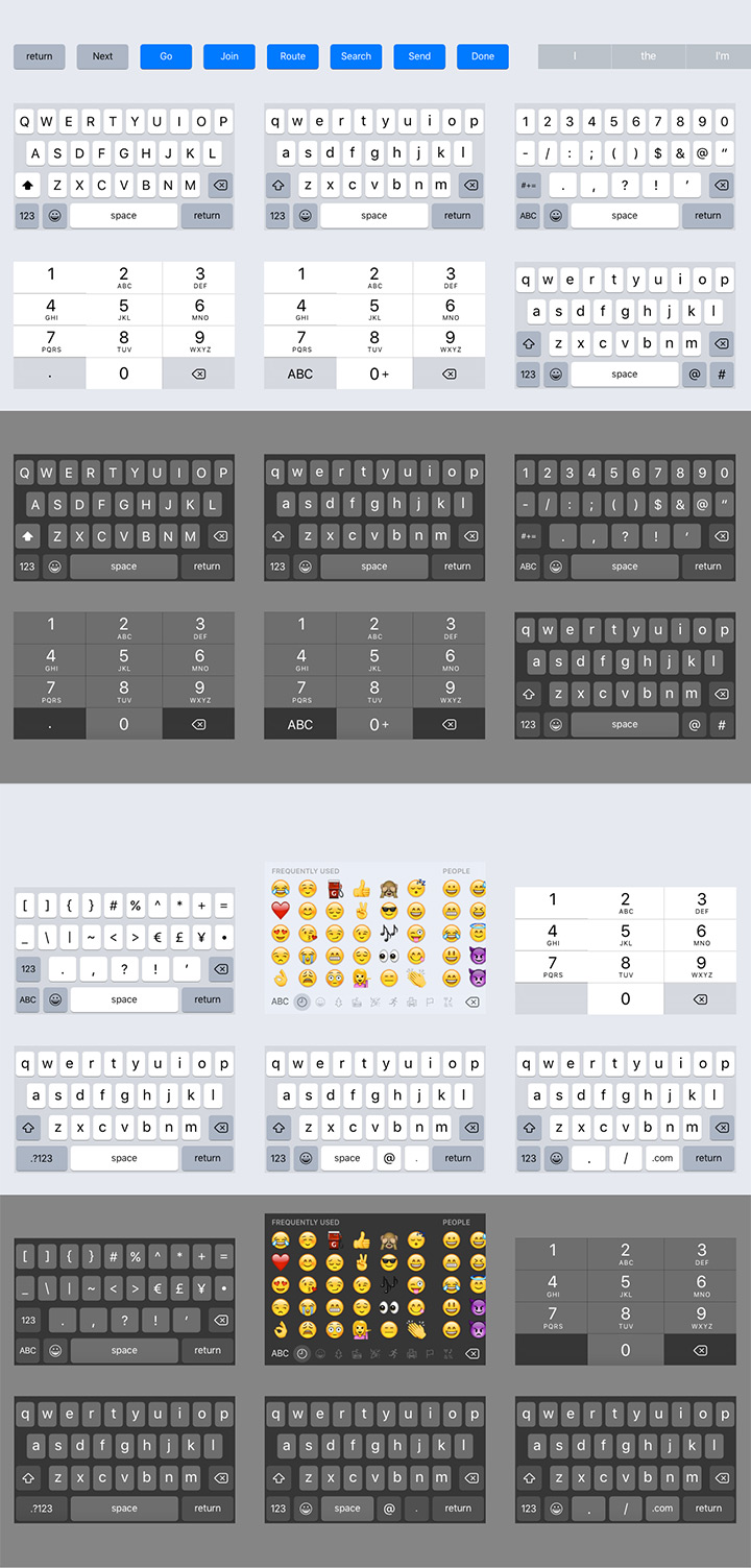 720x1503 Ios 9 Keyboard Kit For Sketch - Keyboard Sketch