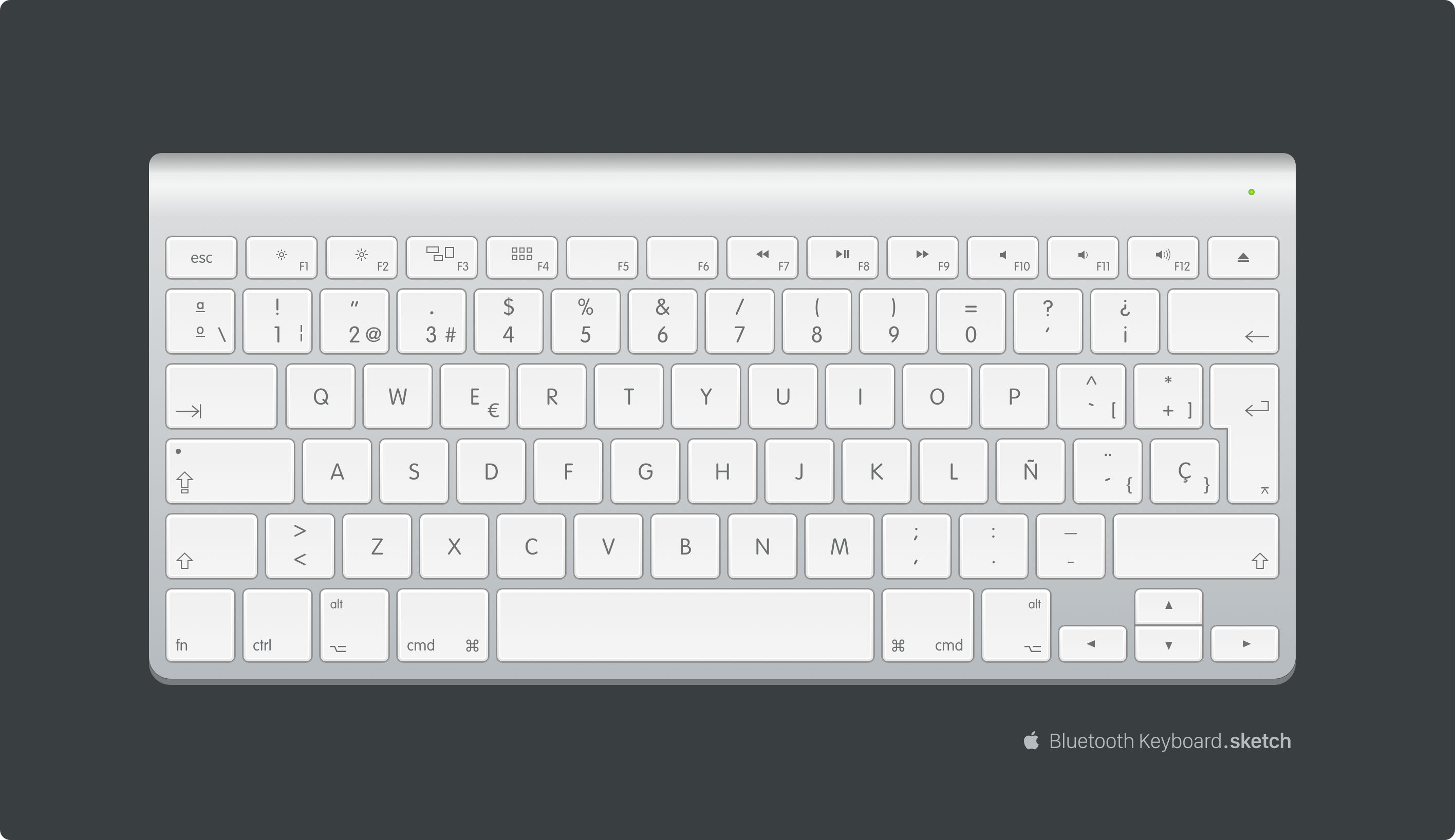 2832x1636 Apple Bluetooth Keyboard Sketch Freebie - Keyboard Sketch