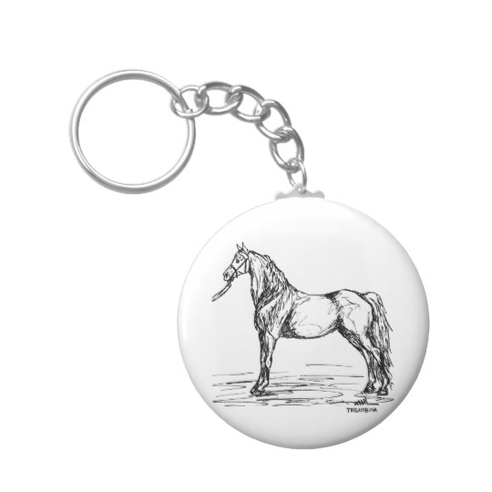 540x540 Morgan Horse Simple Sketch Keychain - Keychain Sketch