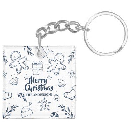 422x422 Personalized Lovely Christmas Sketch Keychain - Keychain Sketch