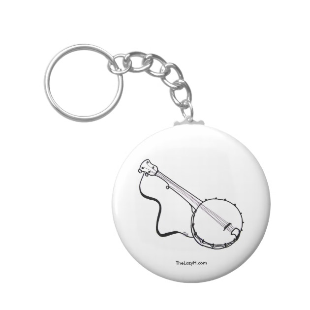 630x630 Simple Banjo Sketch Keychain - Keychain Sketch